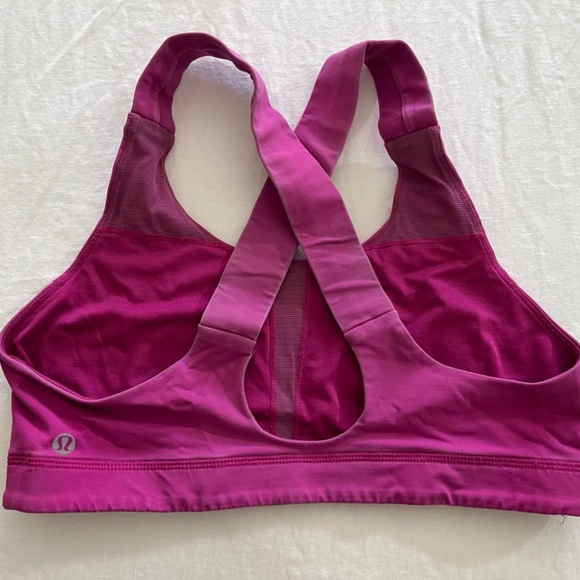 Lululemon All Sport Bra Magenta Size 8 - Picture 2 of 3